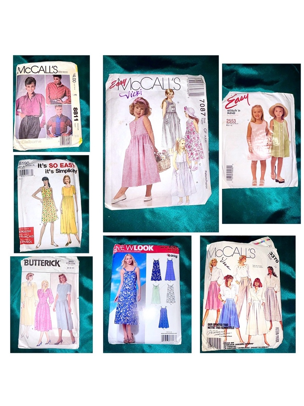 Sewing Patterns Vintage Butterick McCalls Sew Easy Simplicity Girls Women’s